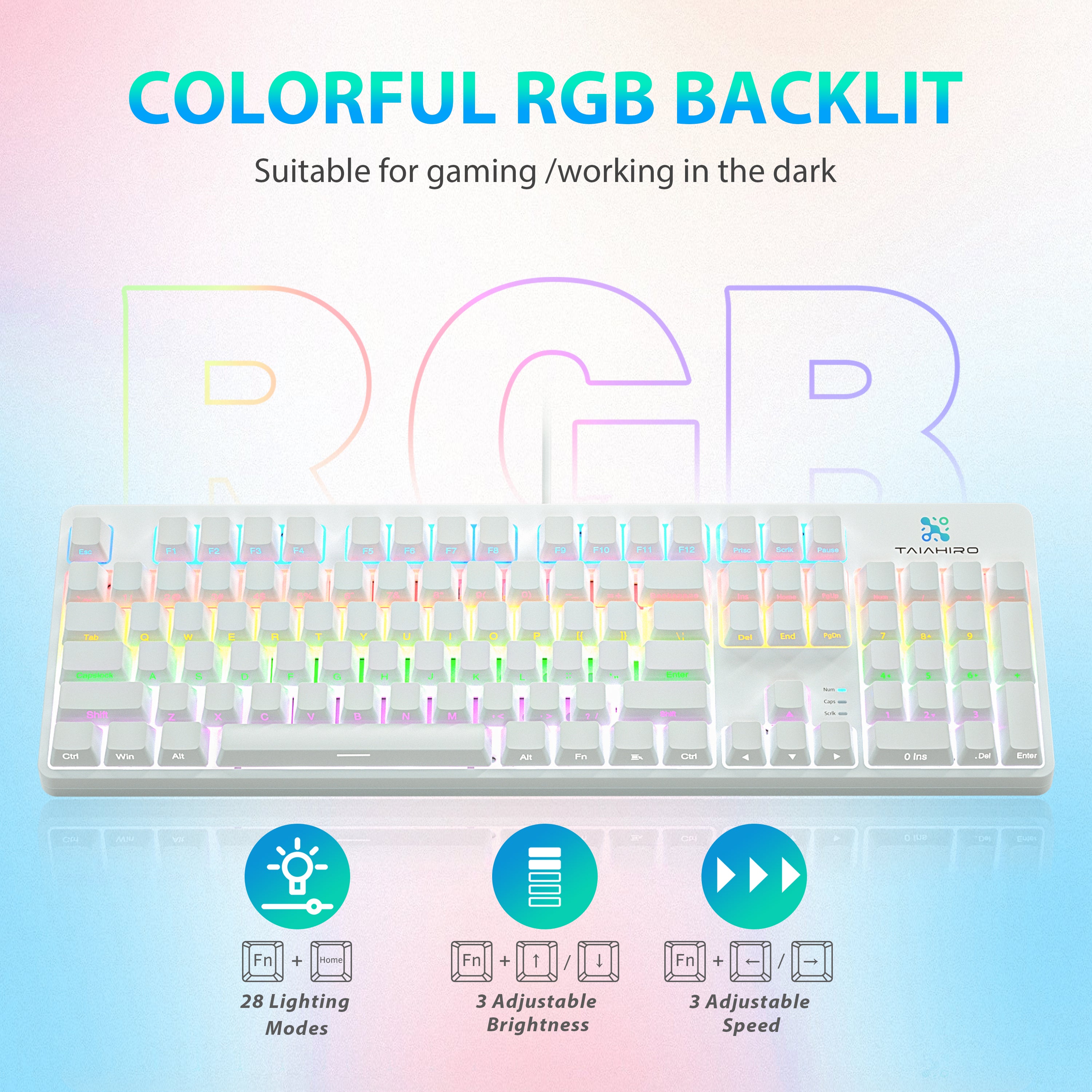 1908 Snow Elf Mechanical Gaming Keyboard