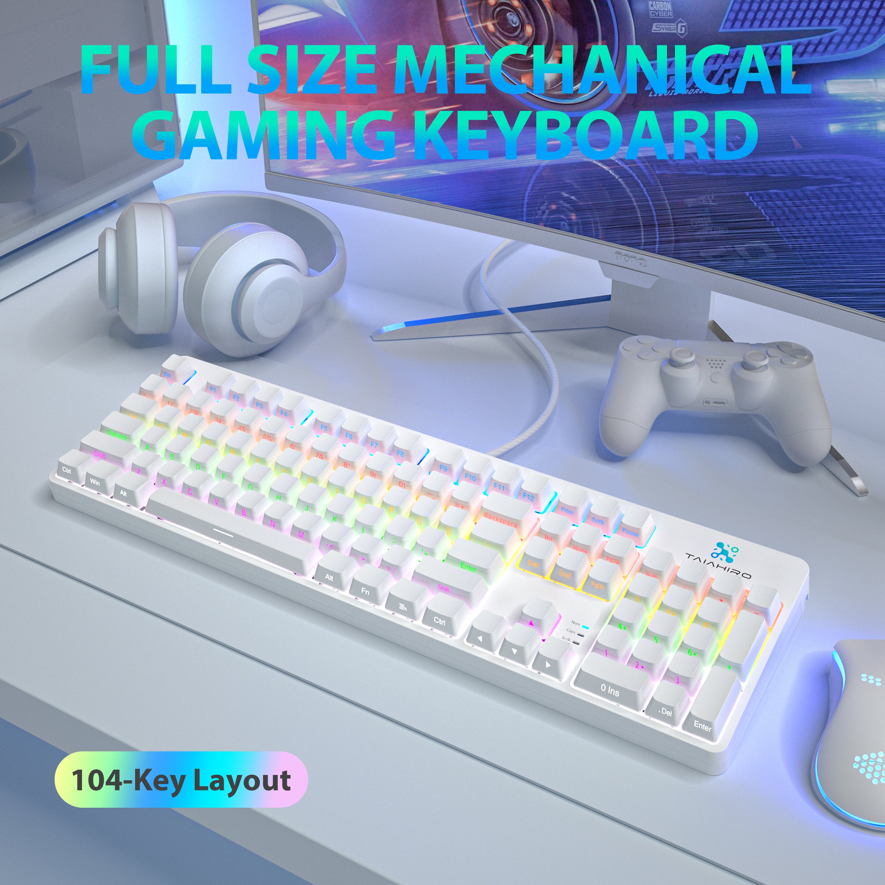 1908 Snow Elf Mechanical Gaming Keyboard