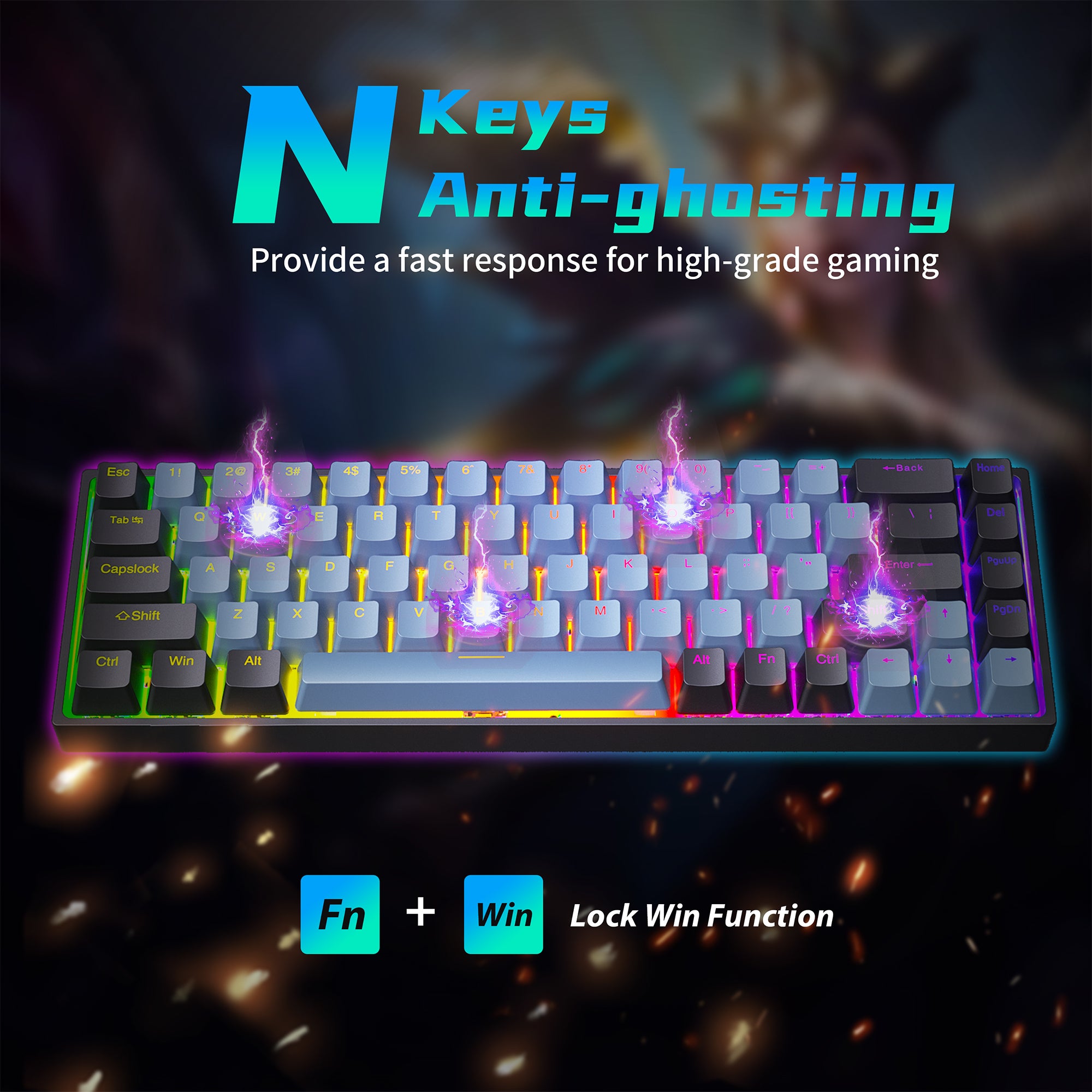 鍵盤楽器 Alfa Thahir 968 Mechanical Gaming Keyboard – My Store