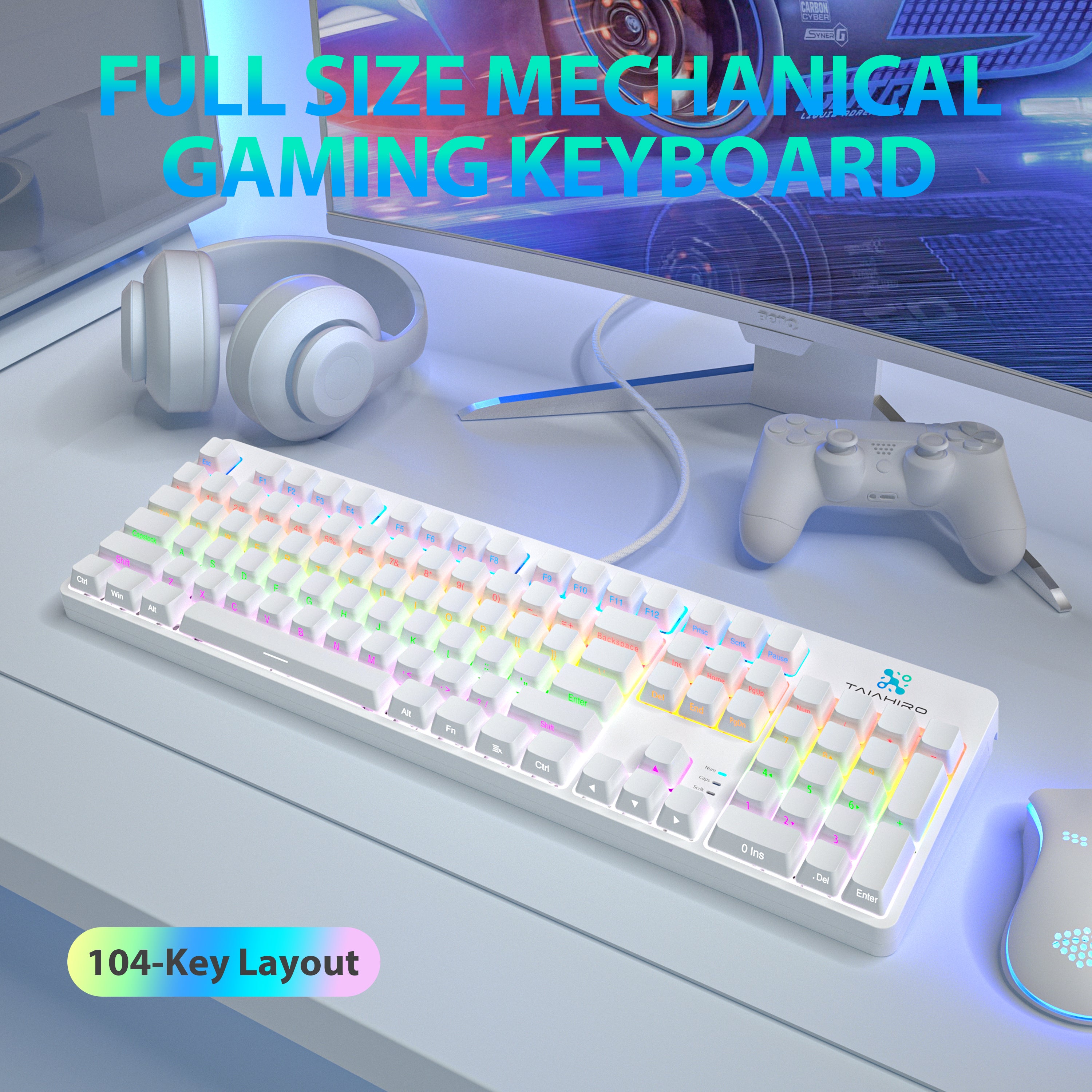 1908 Snow Elf Mechanical Gaming Keyboard